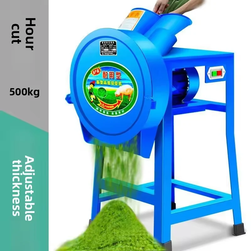 

Multi-Functional Electric Feed Grinder and Grass Chopper Machine Livestock Corn Straw Cutter for Animal Feed