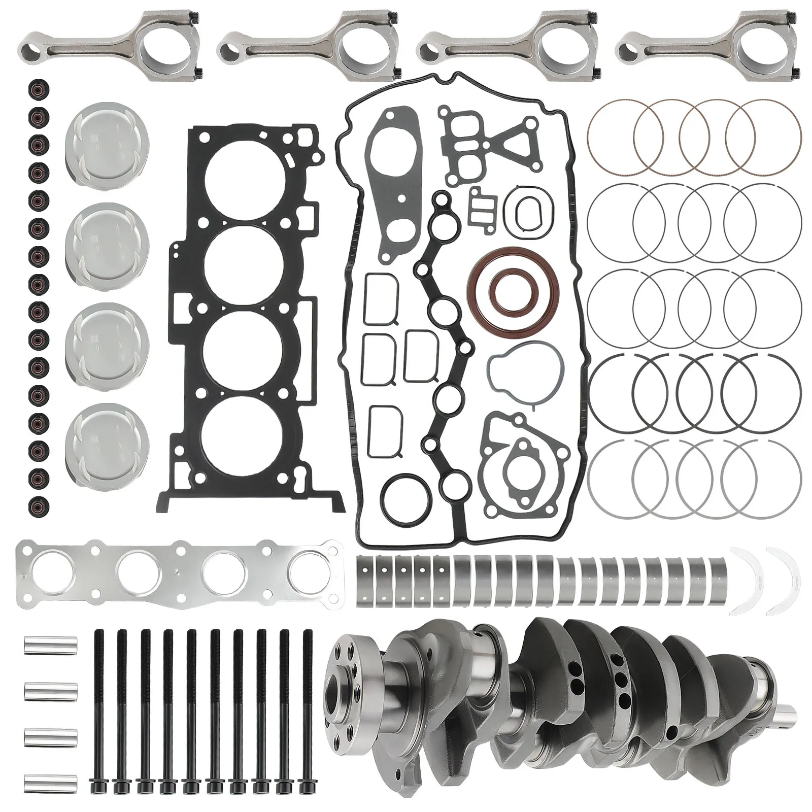 2.4L G4KE Engine Rebuild Kit Crankshaft & Con Rods & Bearing Set For Hyundai Kia