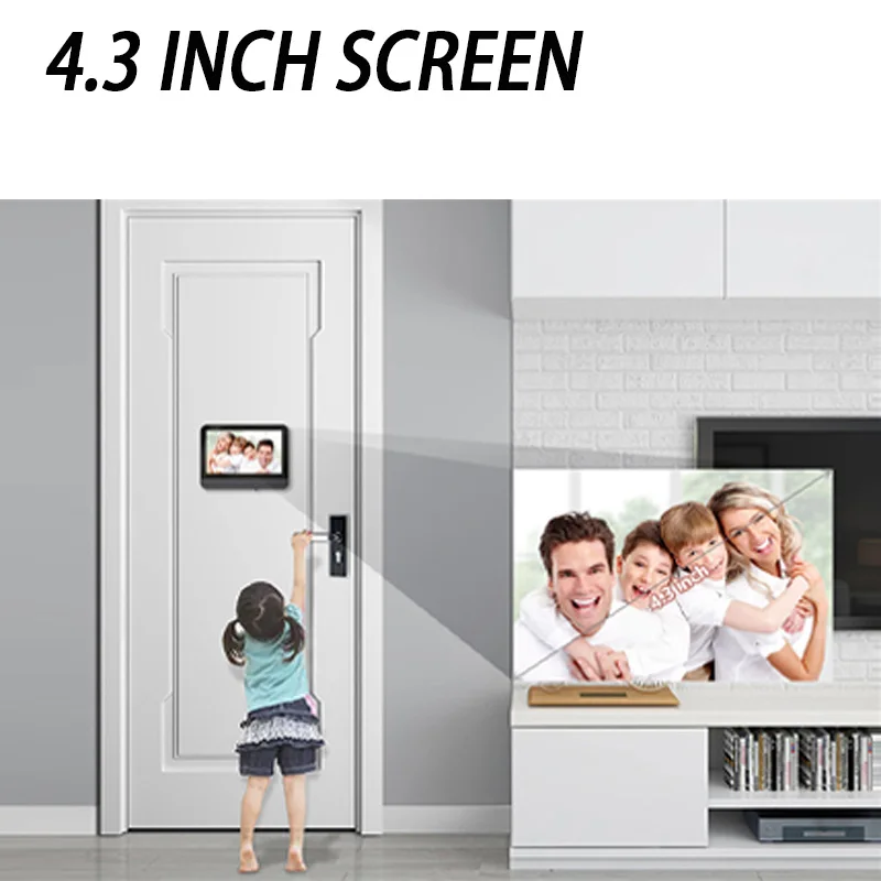 Yuezhe Doorbell Camera iCam365 5000mAh Door Eye Night Vision 3MP 2.4G WiFi Smart Peephole Camera Video Intercom Digital View