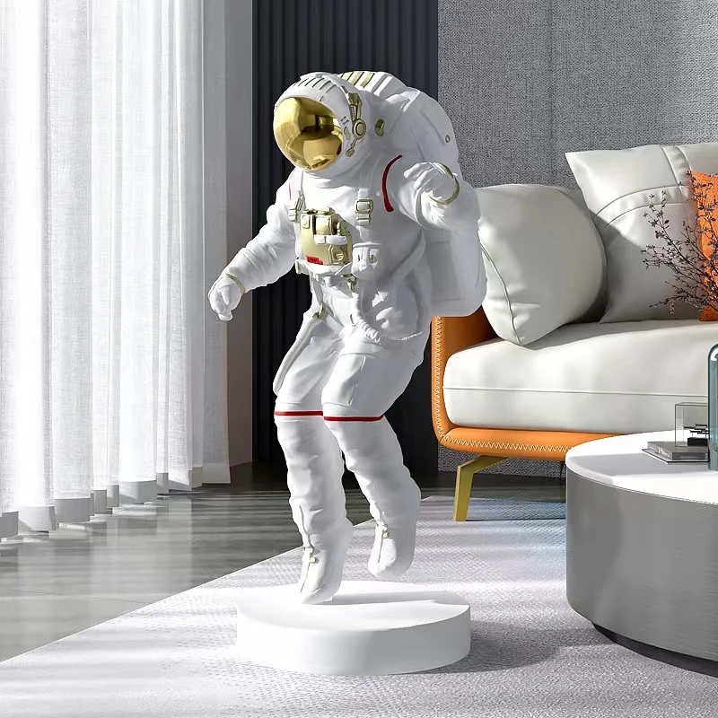 Custom resin sculpture Luxury Furnish Living Room resin home emporum Decoration life size astronaut statue