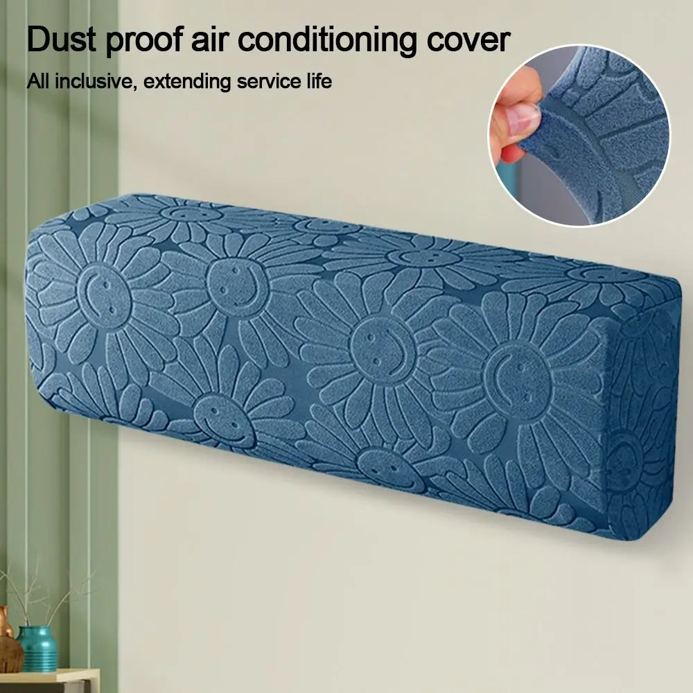 Elastic Fabric Air Conditioning Cover Air Conditioner Cleaning Dust Cover Wall Mounted Air Conditioning Protector for Wall Air