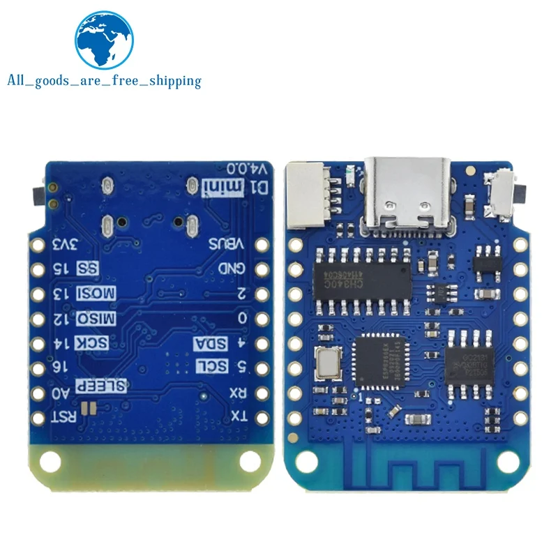 1/5PCS WEMOS D1 Mini V4.0.0 TYPE-C USB WIFI Internet of Things Board based ESP8266 4MB MicroPython Nodemcu Arduino Compatible image 6