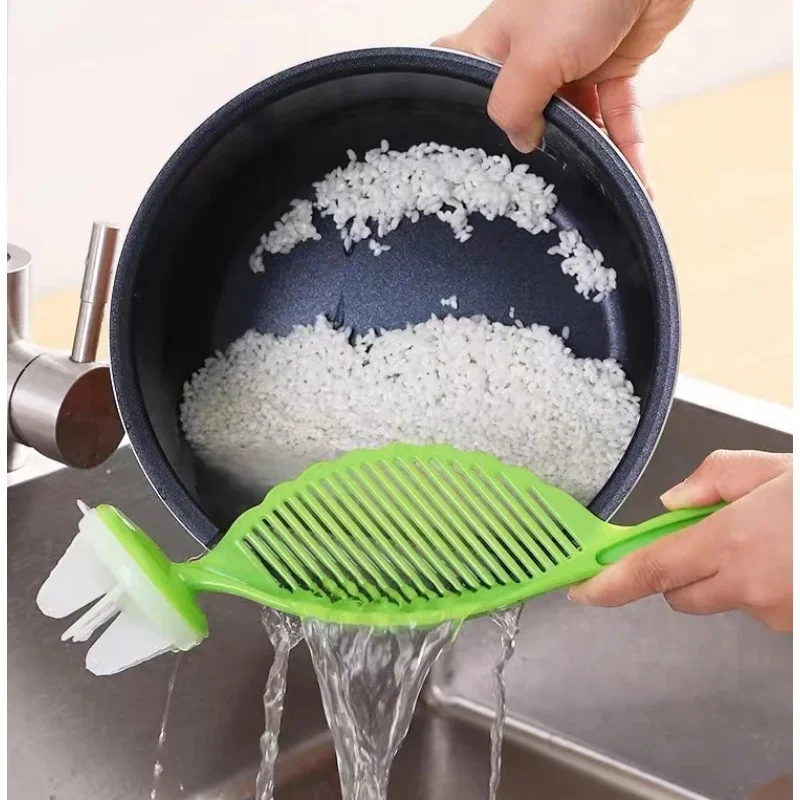 Rice Washing Spoon Household Multi Functional Rice Washing Tool Mixing Bar Does Not Hurt Your Hands Rice Washing Shovel Guard