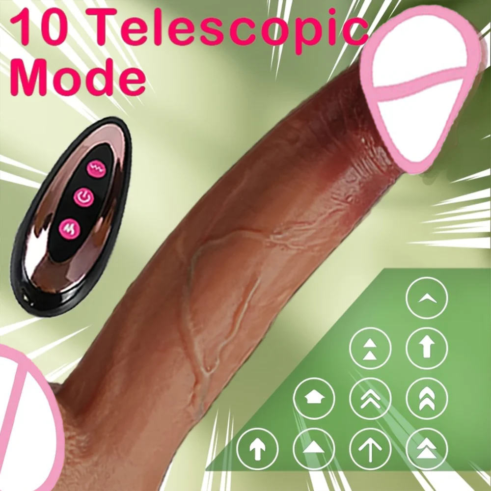 9 Inch Large Thrust Dildo Realistic Simulation with 10 Vibration Modes 360 Swing Heating Function for Enhanced Pleasure view 6