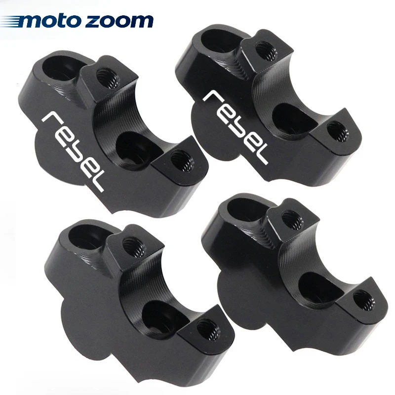 For HONDA REBEL CM300 CM500 CM1100 CNC Aluminum Motorcycle Handlebar Riser 30mm Heightening Clamp Motorcycle Accessories