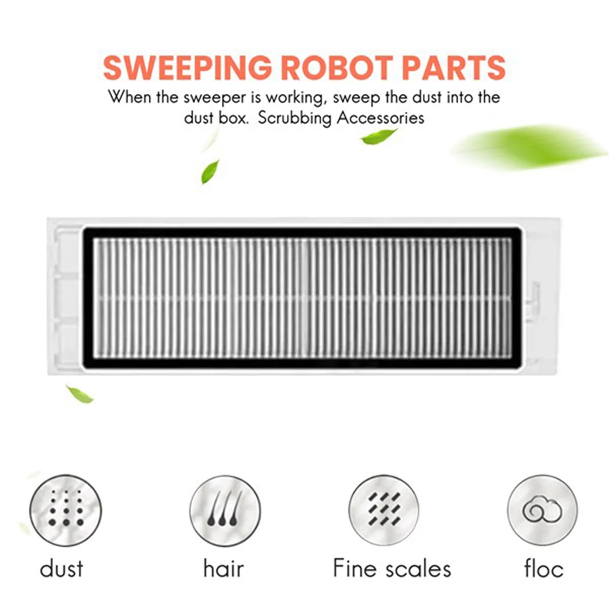 Сменные детали для пылесоса Xiaomi Mi Robot 2St RoborockS5 S50 S51 S55 S6 S60 S65 T6, фильтр НЕРА