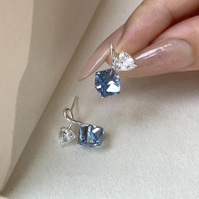 GANPUP Exquisite Niedliche Lila Perlenblumen-Ohrstecker für Damen, Modischer Neuer Ohrpiercing-Schmuck, Geschenk für Party und Alltag. – Detail 3