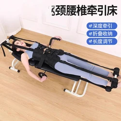 Cervical and lumbar traction bed, stretcher, household