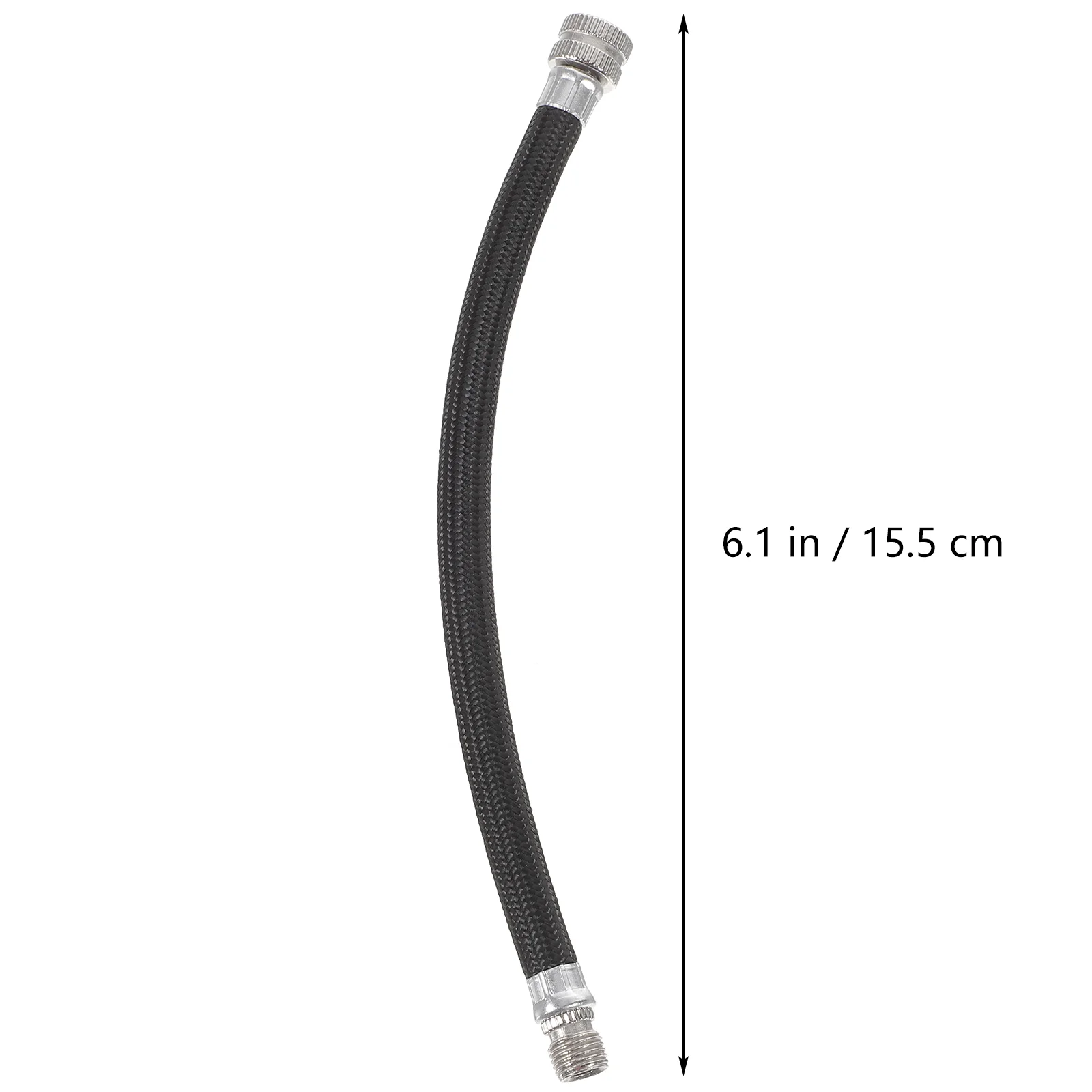 2Pcs Pump Extension Hose Inflator Tube Cord for Schrader (Black) Extension Tube Extension Hose for  Bicycle Pump