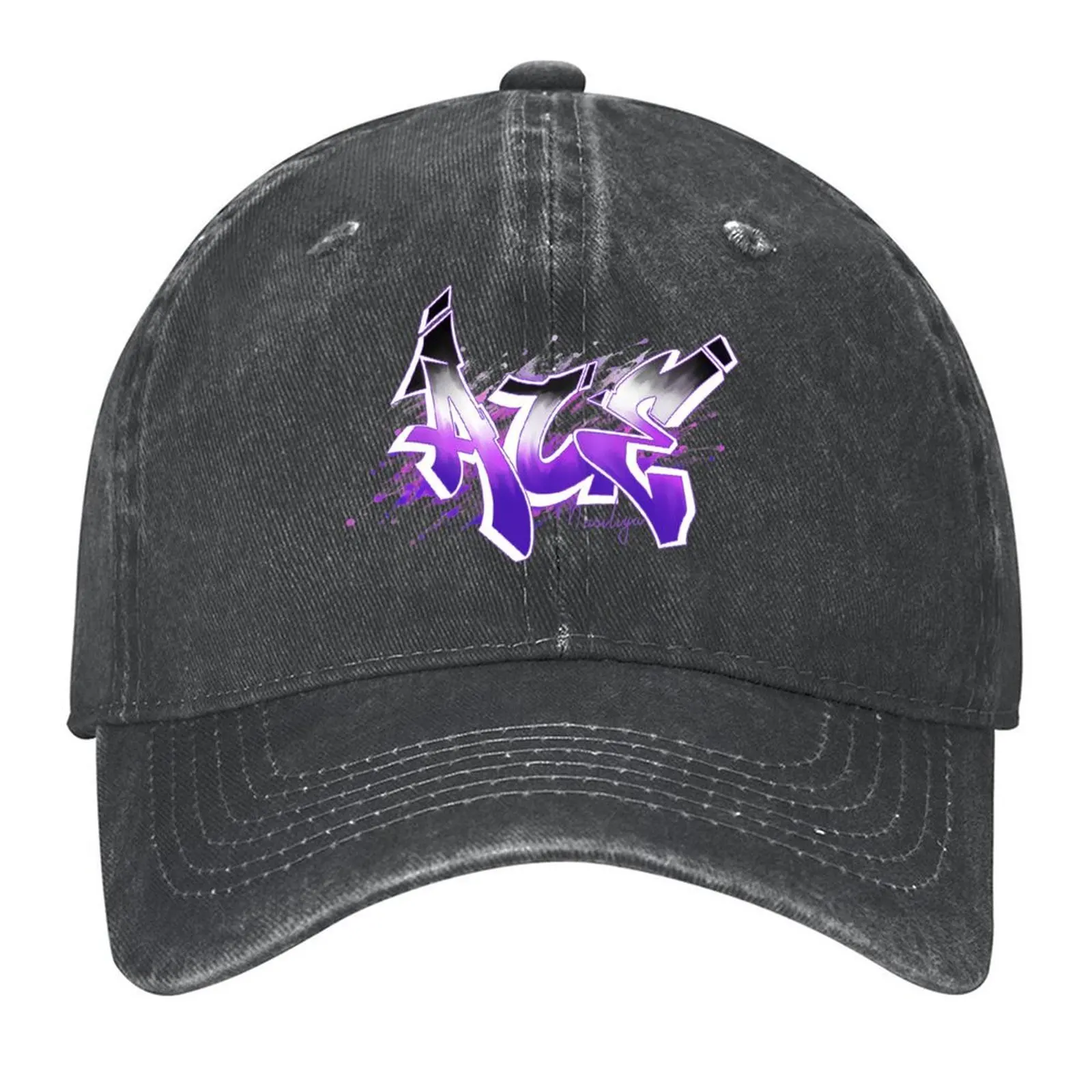 

asexual Pride graffiti Baseball Cap Winter hat Golf sun hat Sunhat Hats For Women Men's