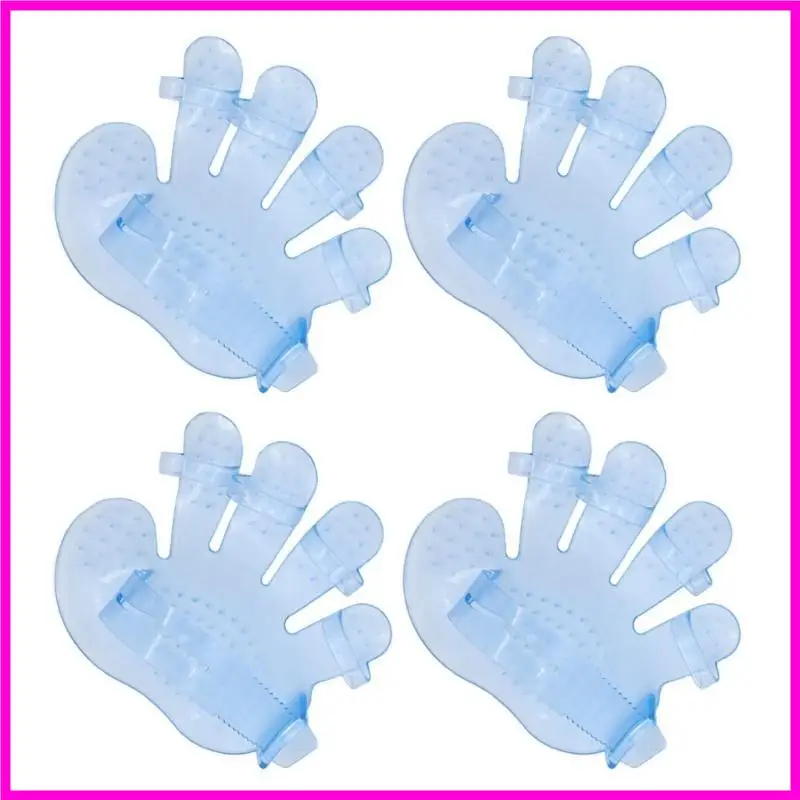 57BE 4PCS PET DOG HAIN MANSAGE CATS CATS เครื่องมือทำความสะอาดแมวถุงมือทำความสะอาดความงาม