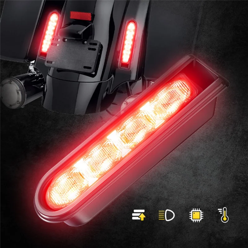 

Motorcycle LED Side Marker Rear Brake Light Assembly For Davidson Street Glide Road Glide Road King 2014-2022