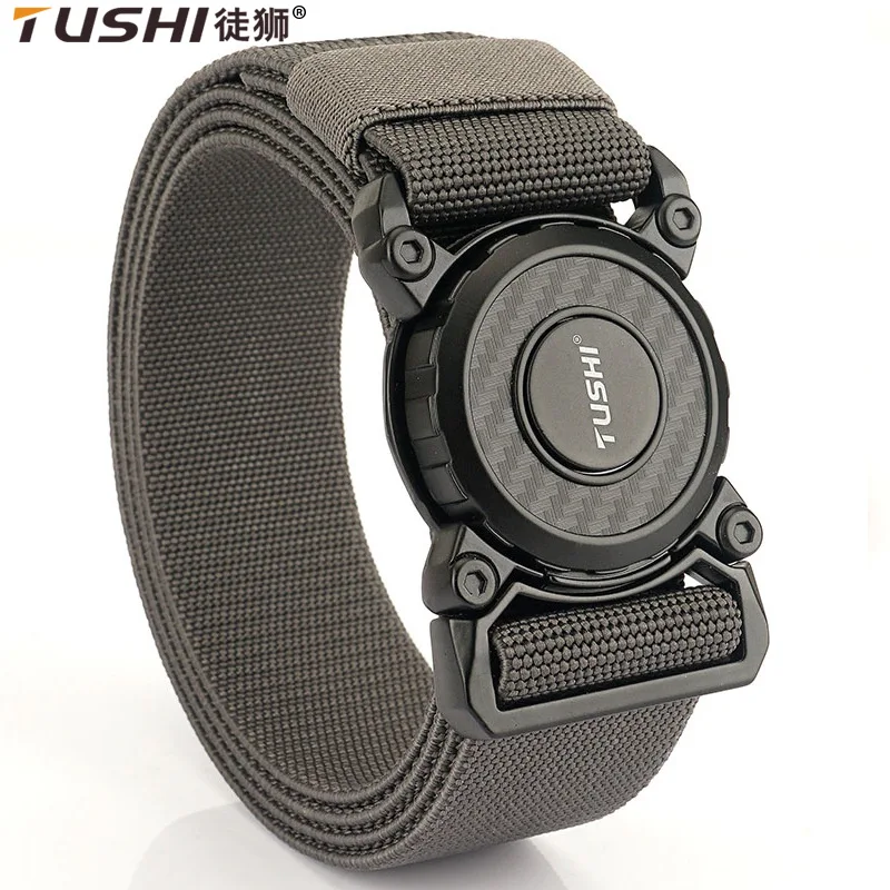 

Quick release buckle insertion tactical nylon belt, work clothes, outdoor training belt, casual men's belt