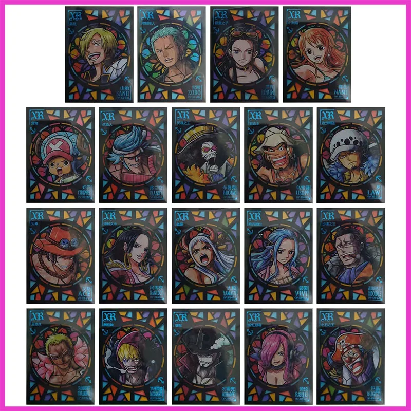 

Anime ONE PIECE Rare XR Refraction Card Sanji Buggy Reiju Mihawk Rosinante Ace Toys for boys Collectible Card Birthday Present