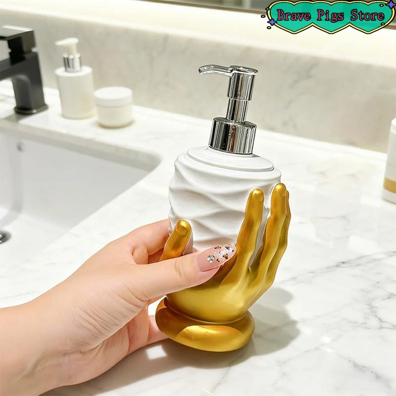 

[HM]Luxury Heart-shaped Lotion Bottle Bathroom Handheld Including Shower Gel Shampoo And Hand Soap Dispensers For Home Use[HM]