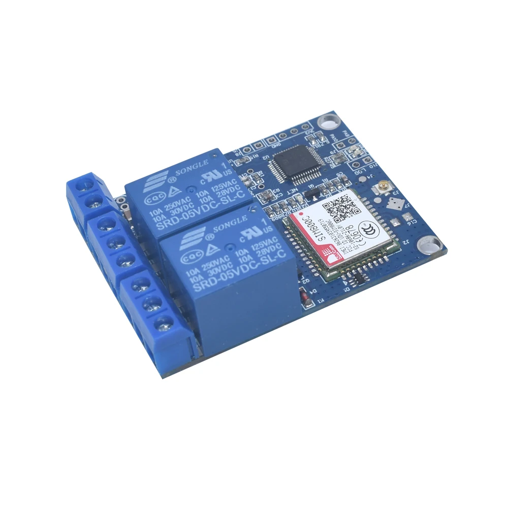 2 Channel GSM SMS Remote Control Relay Module SIM800C STM32F103C8T6 | 9V-36V DC | 2 Relay Wireless Switch - Image 3