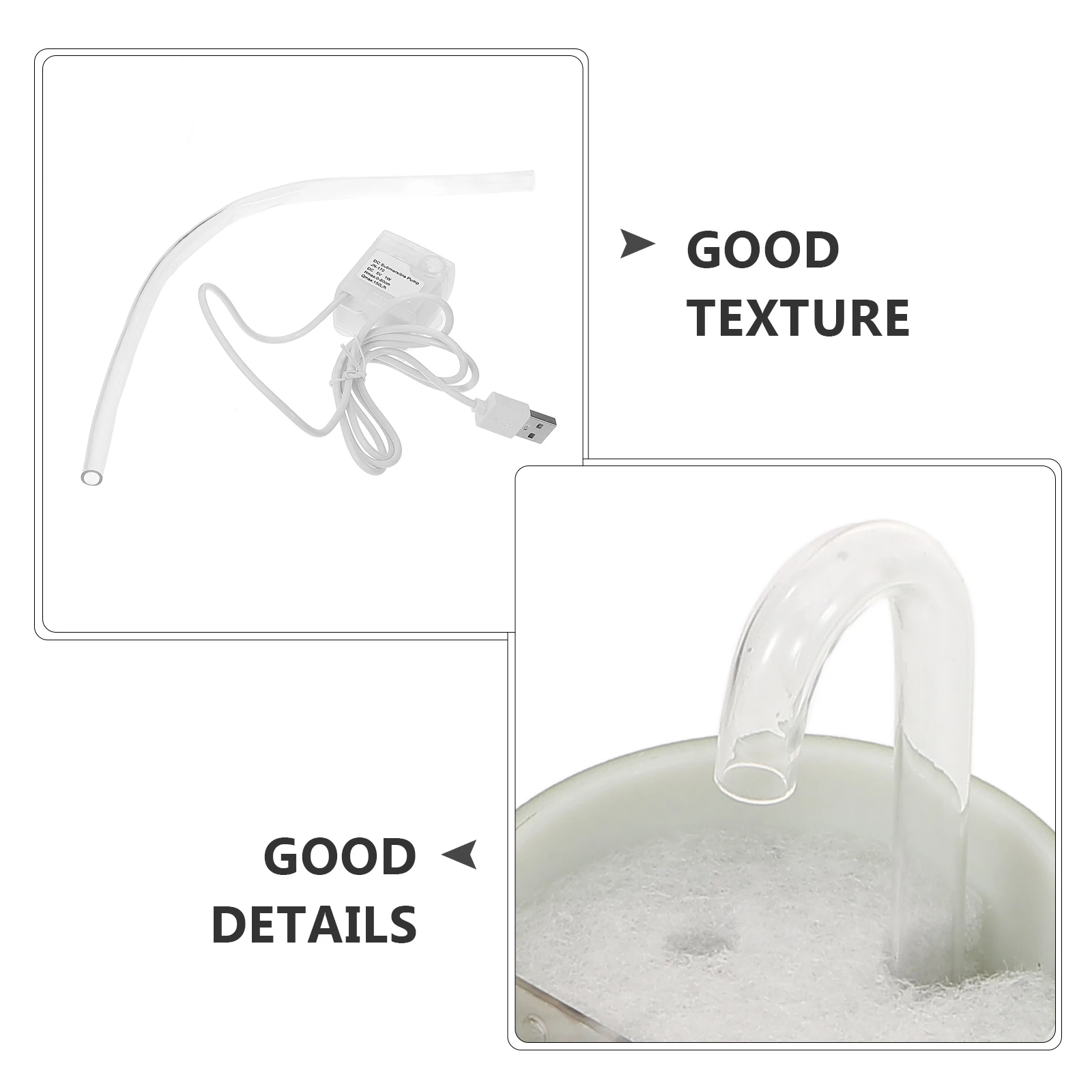 

1 Set Bamboo Shaped Fish Tank Filter 3-In-1 Water Purification Drip Aquarium Pump Usb Powered Hanging Drip Box Fish Tank Water