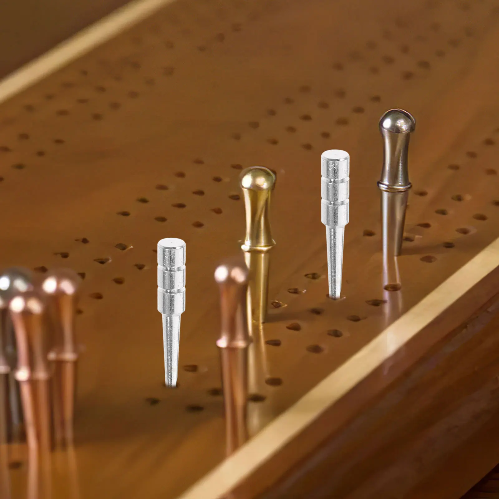 

10Pcs Portable Metal Game Scoring Pegs Multifunctional Cribbage Pins Desktop Score Pegs Cards Game Scoring Supplies