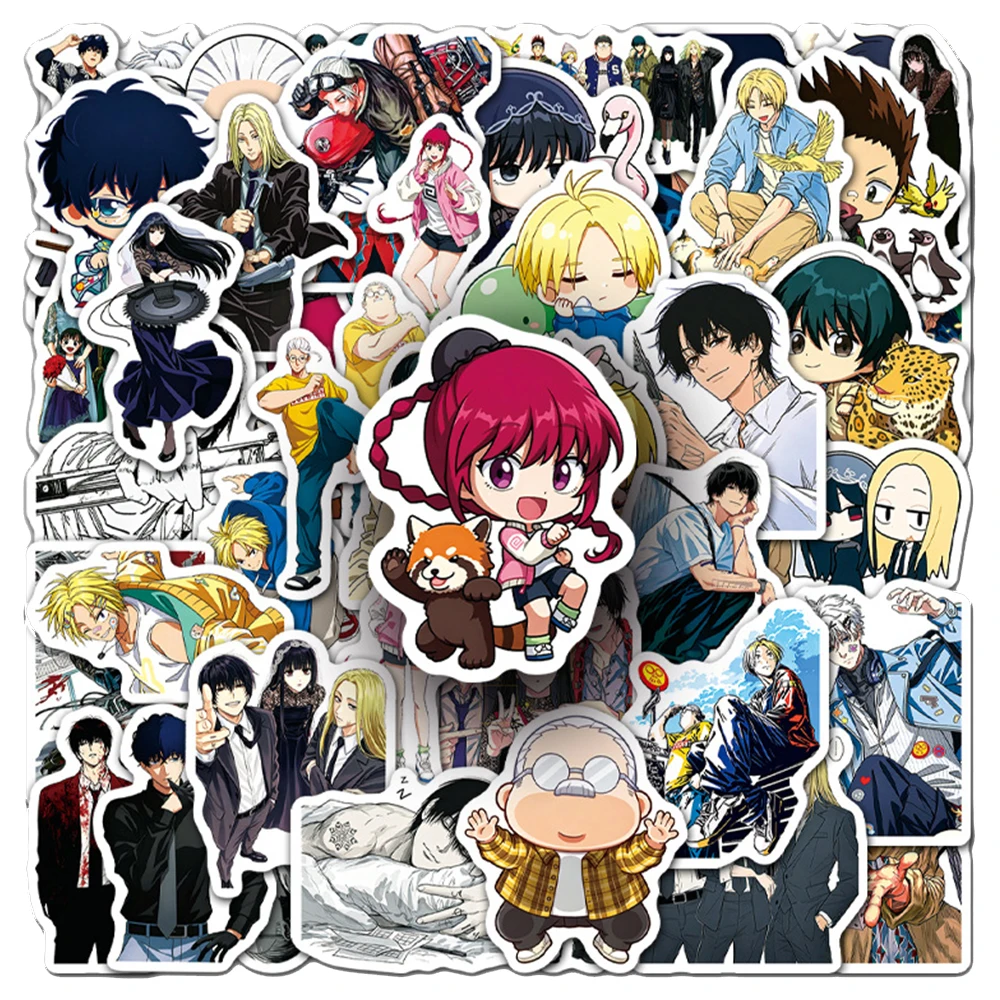 10/30/50 Stück SAKAMOTO DAYS Cartoon-Aufkleber Coole Anime-Graffiti-Sticker DIY Helm Handy Laptop Gitarre Asakura Shin Dekor-Aufkleber