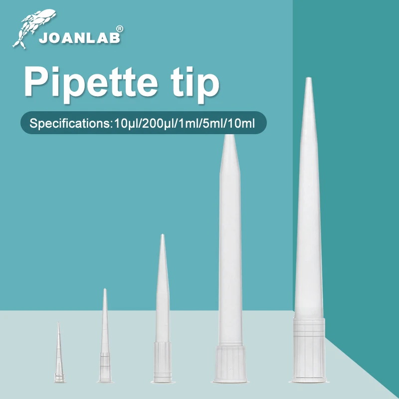 JOANLAB Laboratory Pipette Tips 10ul 200ul 1ml 5ml 10ml Micropipette Disposable Plastic Pipette Tip Chemistry Lab Supplies