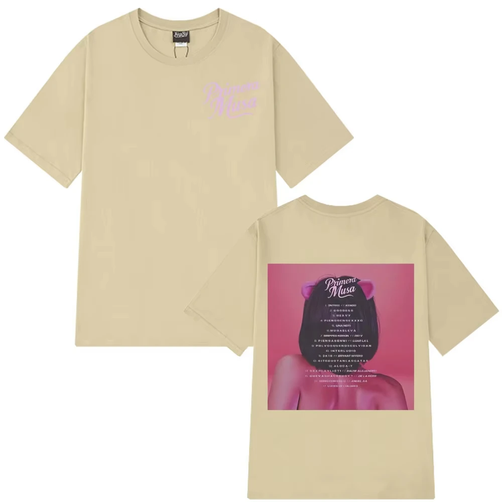 مغني الراب عمر كورتز بريميرا موسى جولة ألبوم الجرافيك تي شيرت الرجال النساء عادية موضة تي شيرت جماليات المتضخم القطن تي شيرت #6