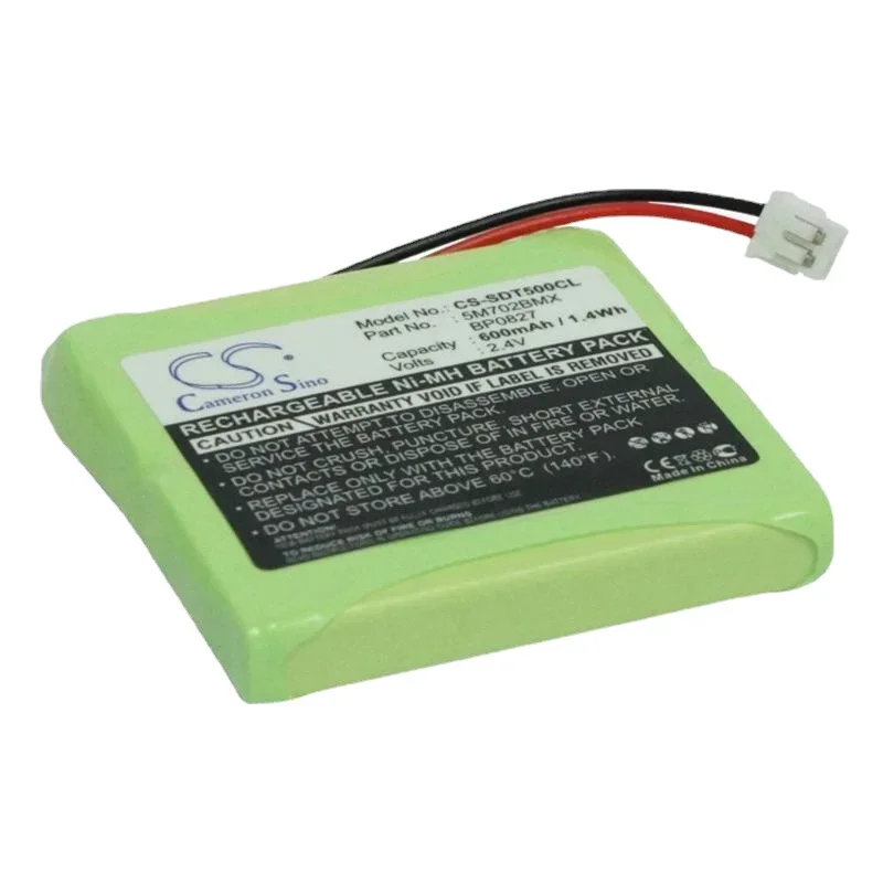 Cordless Phone Battery 2.4V/600mAh 5M702BMX for Audioline SLIM DECT 500,502,580,582,TeXet TX-D7750,DECT TX-D7400