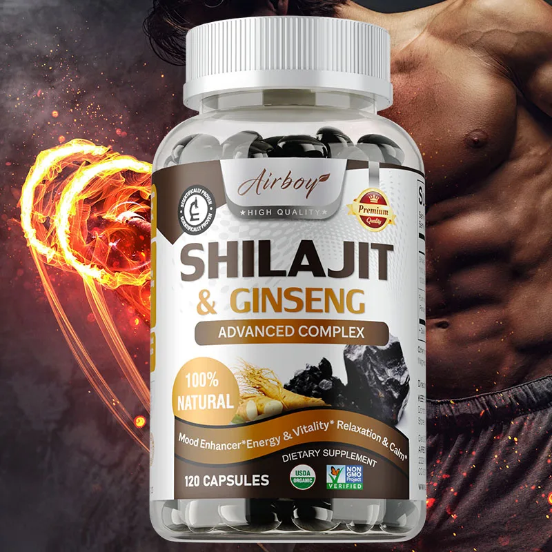 

Shilajit Capsules - Enhance Energy, Strengthen Bones, Promote Digestive Health, Relieve Fatigue, and Improve Immunity