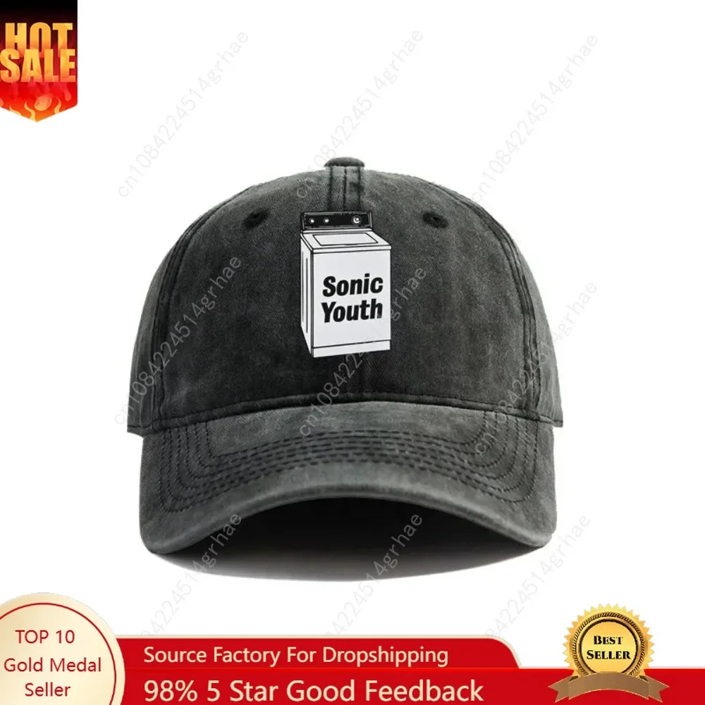 

Sonic Youth Baseball Caps Distressed Hats Cap Men Women Retro Summer Adjustable Hats Dad Gift Outdoor Sunscreen