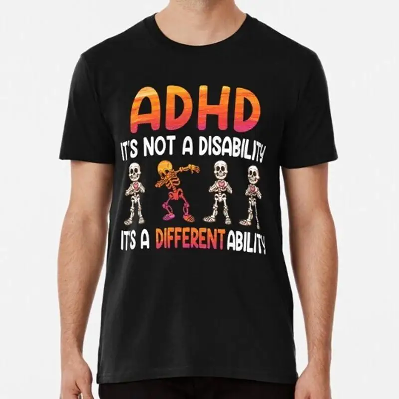 

Футболка Adhd It's Not Disability A Different Ability S 5XL, сделано в США