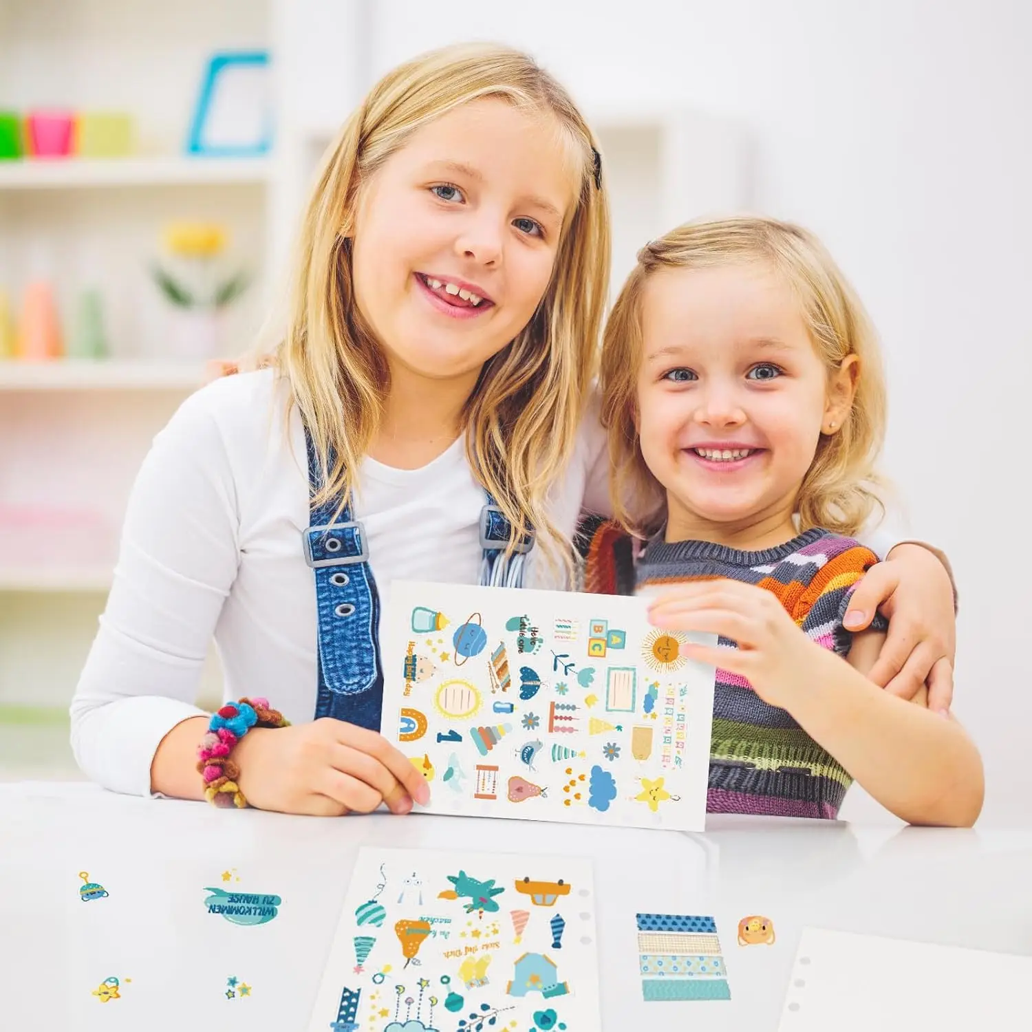 A5 6 ring 40 Sheets Blank Release Paper Binder Refills for Collecting Sticker Reusable Sticker Paper Pages Binder Insert Sheet