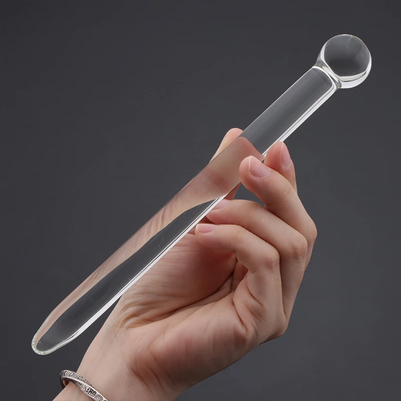 Female Male Masturbation 16/20/22mm Glass Dildo Sex toy Adult Products For Beginner Women Penis Urethra Plug Anal Butt Plug Men