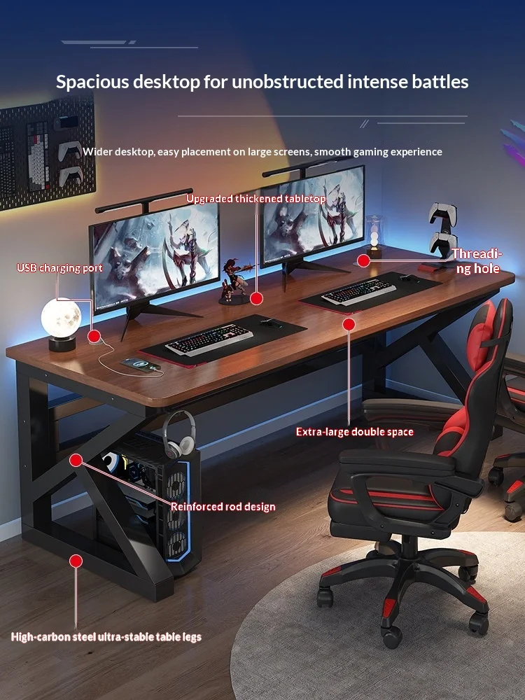 Electric Height Adjustable Sit Stand Computer Desk L Shaped Gaming Desk Home Office Study Foldable Space Saving Gaming Desk Desk