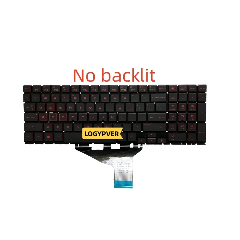 Laptop Keyboard With Backlit For HP Omen 15-DH 15-DC 15-DC1018ca 15-DC1008ca 0108TX TPN-Q211 TPN-C143 US English 17-CB TPN-C144