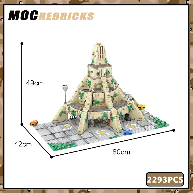 MOC Building Block Yavin IV Rebel Base Militare con interni Architettura modulare Modello di guerra Spazio Film Educazione Giocattolo per bambini Mattone