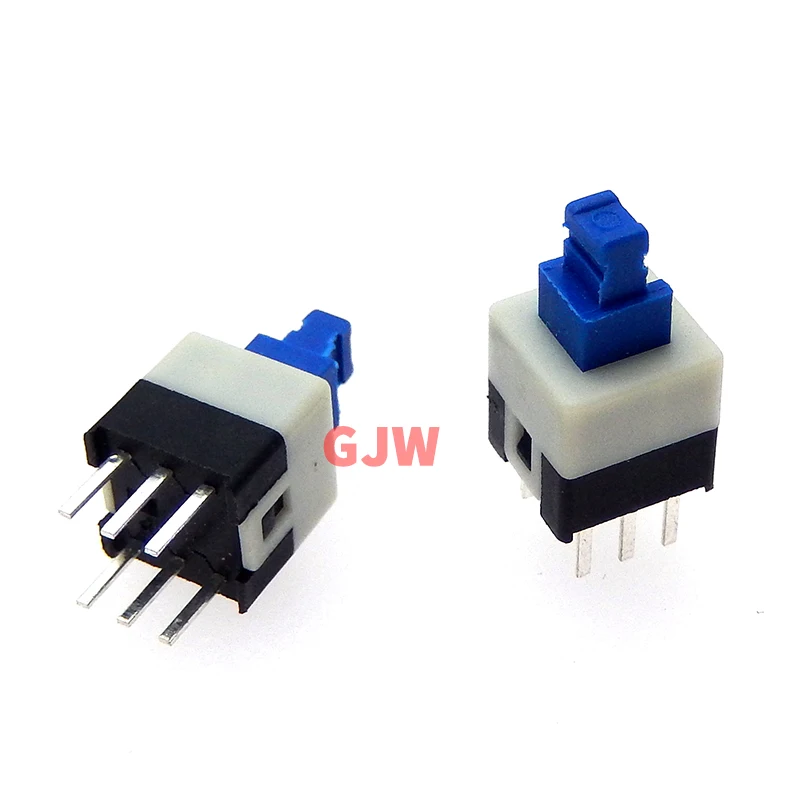 10PCS/LOT 5.8x5.8 7x7 8x8 8.5x8.5mm Self Locking / UNlock Push Tactile Power Micro Switch 6 Pin Button Switches