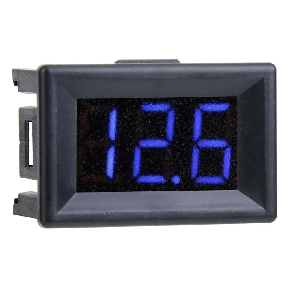 Voltímetro digital medidor de tensão voltímetro digital 0.36 polegada três fios 0-100v display led medidor de tensão voltímetro à prova dwaterproof água