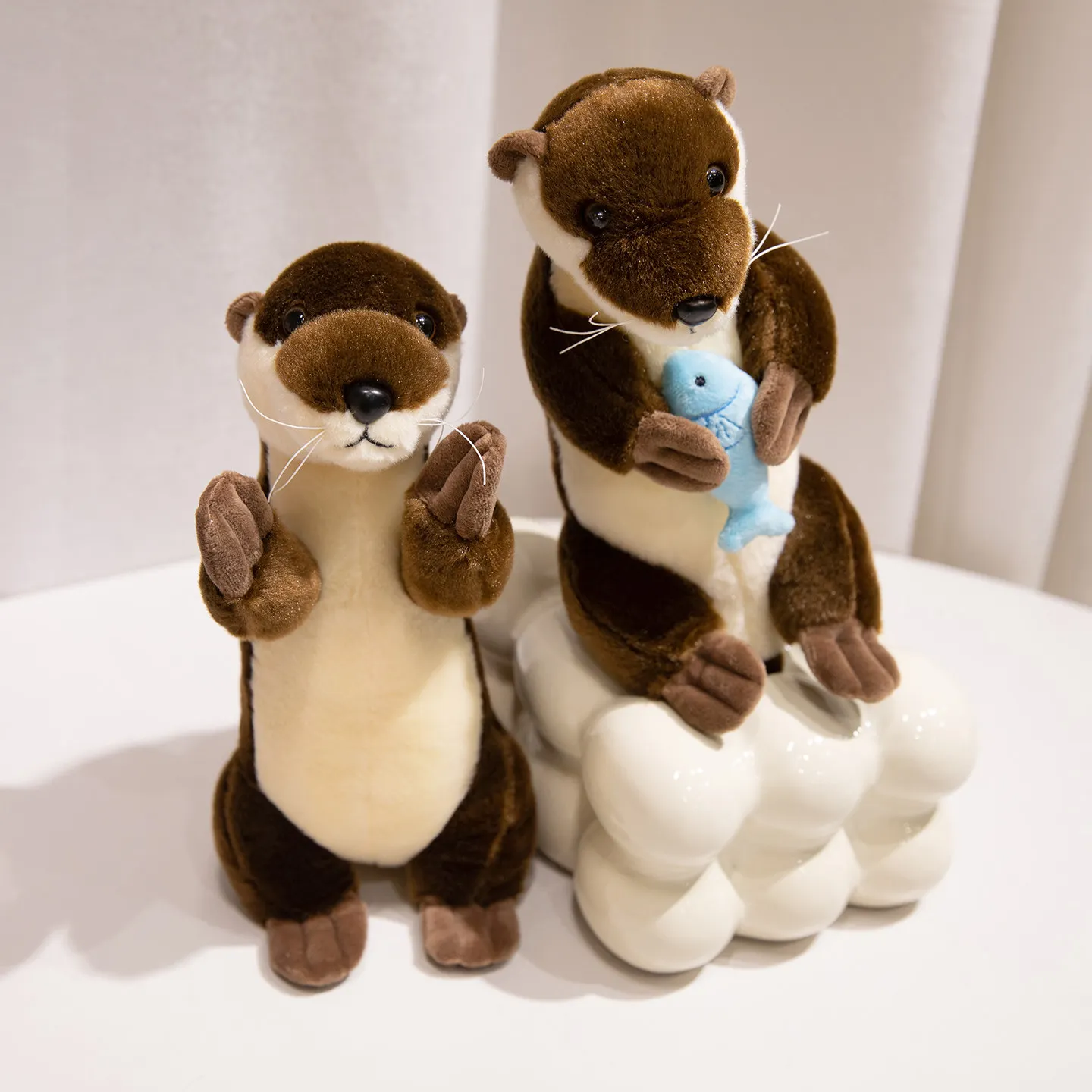 26cm Kawaii 수달 플러시 장난감 시뮬레이션 물 나무늘보 박제 동물 베개 아기 동물 Groundhog 인형 생일 선물 룸 장식