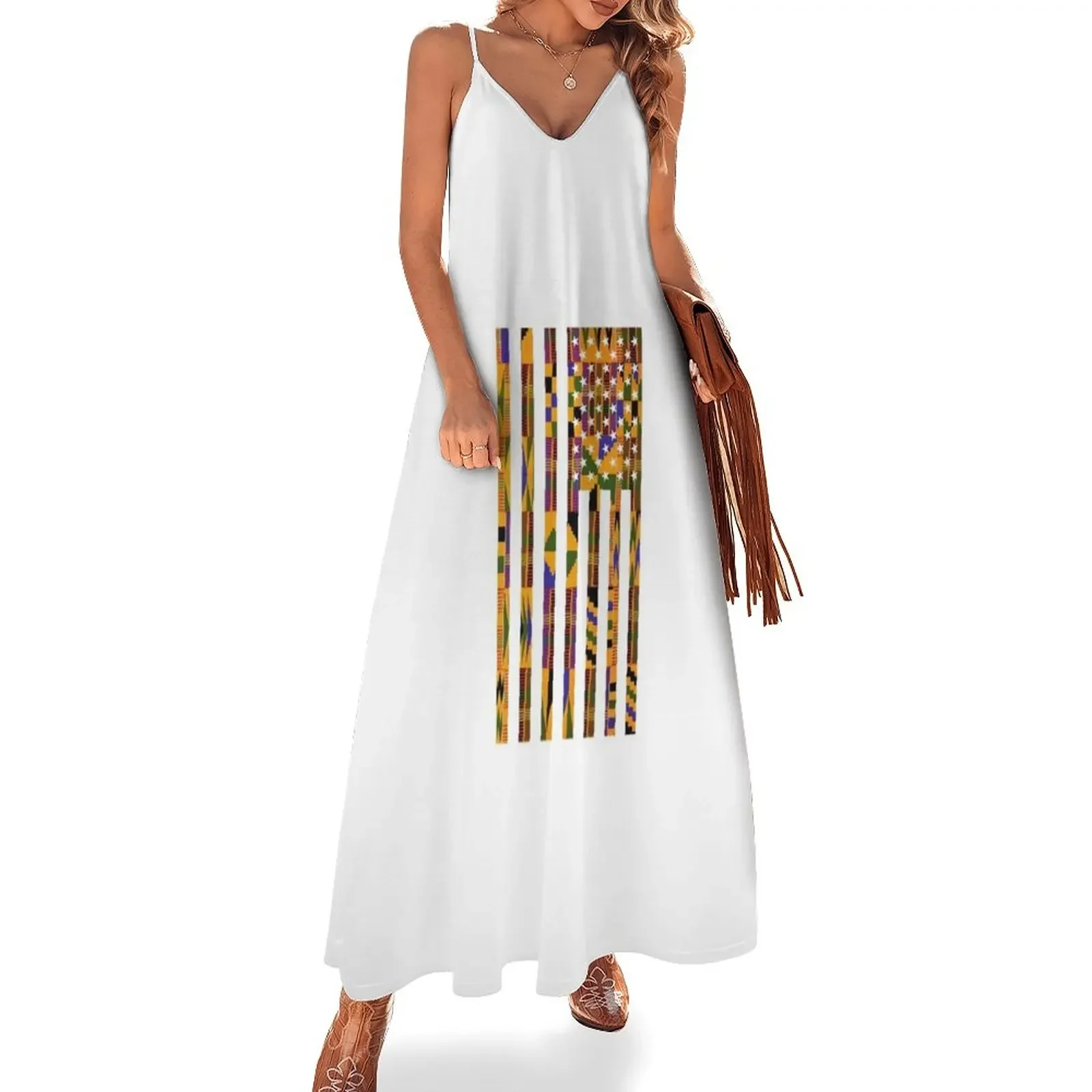 

African American Flag Sleeveless Dress chic and elegant woman dress womens dress