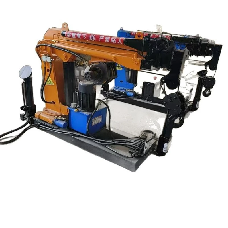 Horizontal truck crane 3 tons truck crane Fully automatic hydraulic  Hydraulic