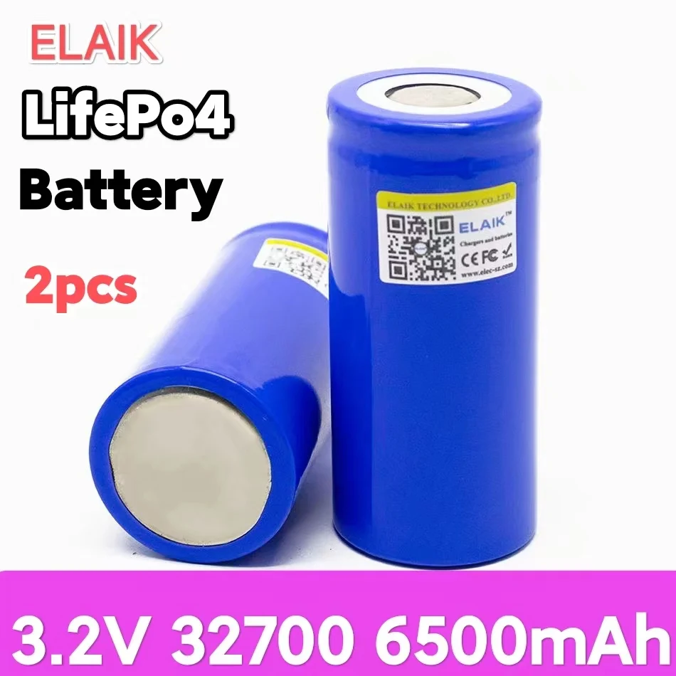 

Аккумулятор ELAIK LiFePO4 16 шт., 3,2 в, 327006500 мАч, 35 а непрерывный разряд, максимум 55 А, аккумулятор высокой мощности