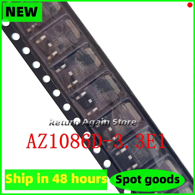 

10PCS/LOT AZ1086D AZ1086D-3.3E1TR1 AZ1086D-3.3E1 TO-252 3.3V AZ1086D-3.3V