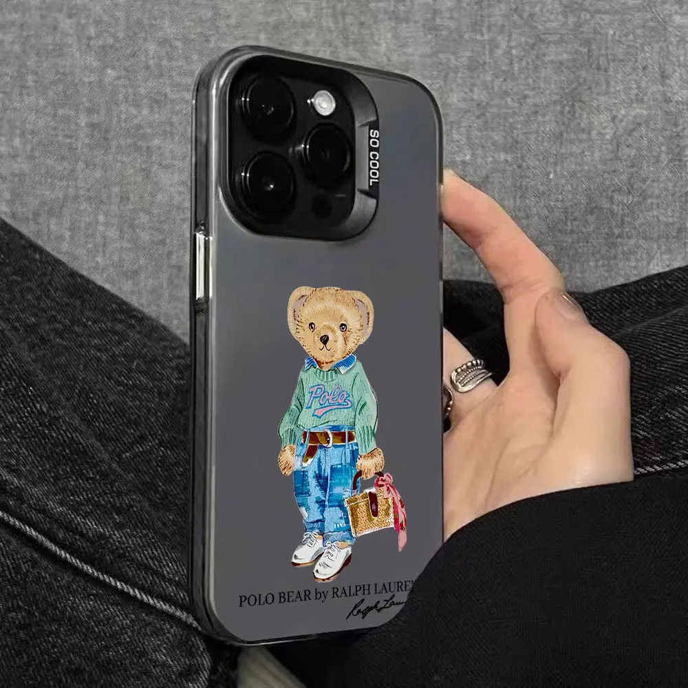 Fashion Bear Y2k Phone Case for Samsung Luxury Galaxy S25 S24 S23 S22 S21 FE Ultra Edge Plus 4G 5G Anti Fall Matte Back Cover - náhled 4