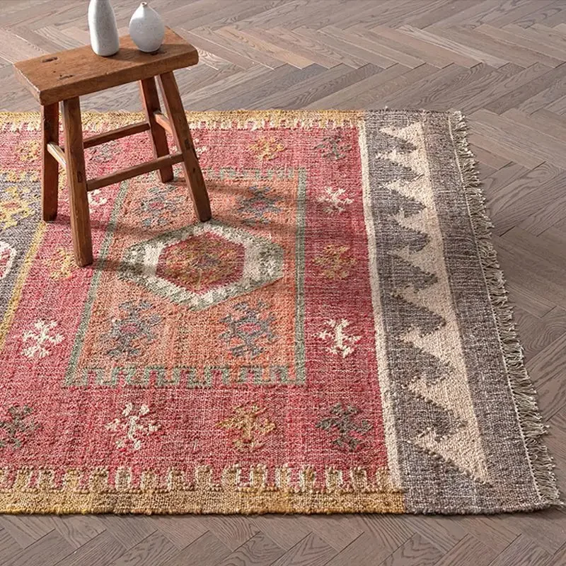 Carpet retro sofa coffee table blanket tea table office porch blanket