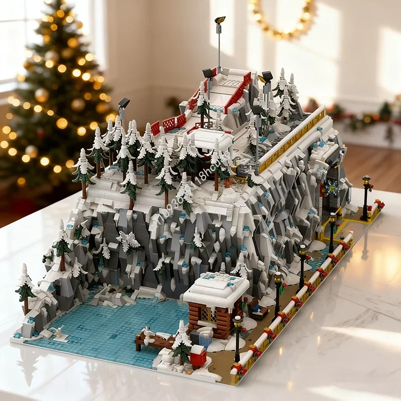 

5412pcs MOC Winter Bay Seasonal Christmased Model Building blocks Christmas gifts Architecture toys DIY idea Education Brick