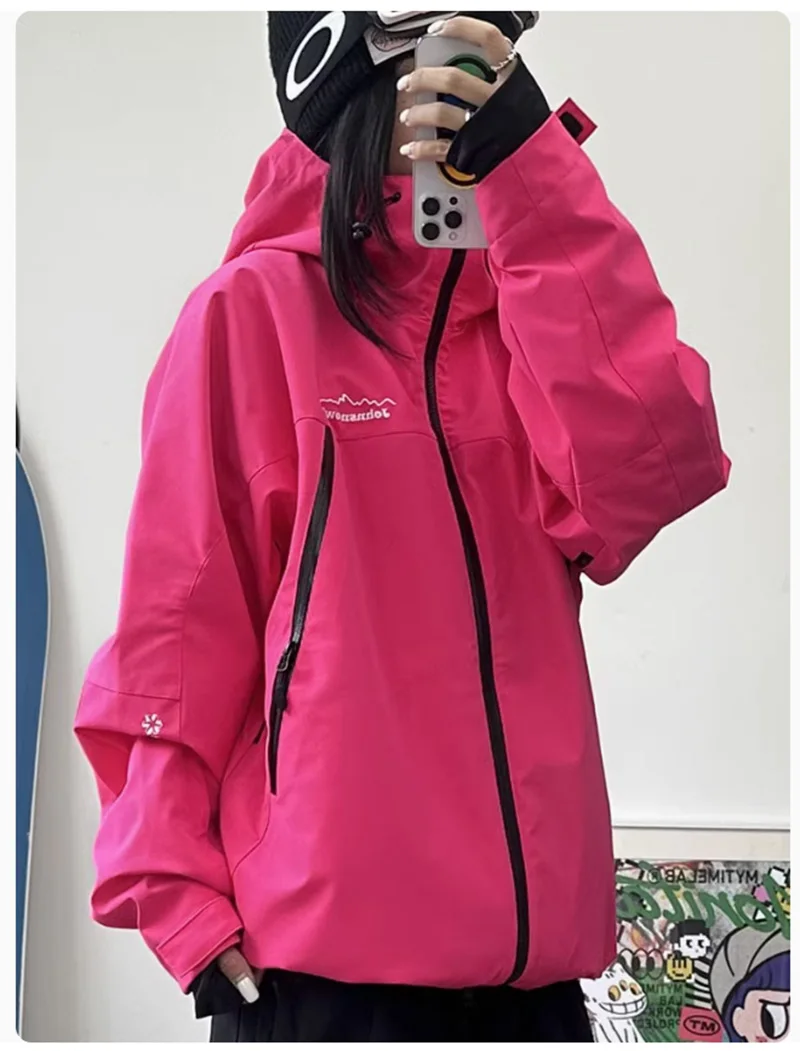 John Snow Outdoor Sport Mountain Men And Women's Professional American-style Ski Jacket Male Female Waterproof Warm Ski Coats