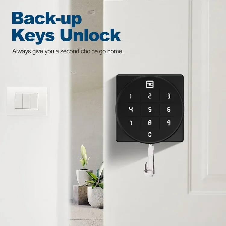 YH3151 Smart Door Lock Digital Door Lock with Keypad for Indoors Bedrooms, Apartments, AirBnbs