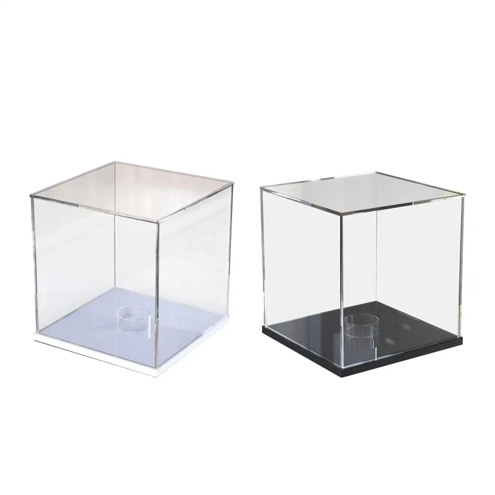 

Clear Acrylic Full Size Basketball Display Box Basketball Display Case with Stand for Figures Sports Souvenirs Statues Baseball