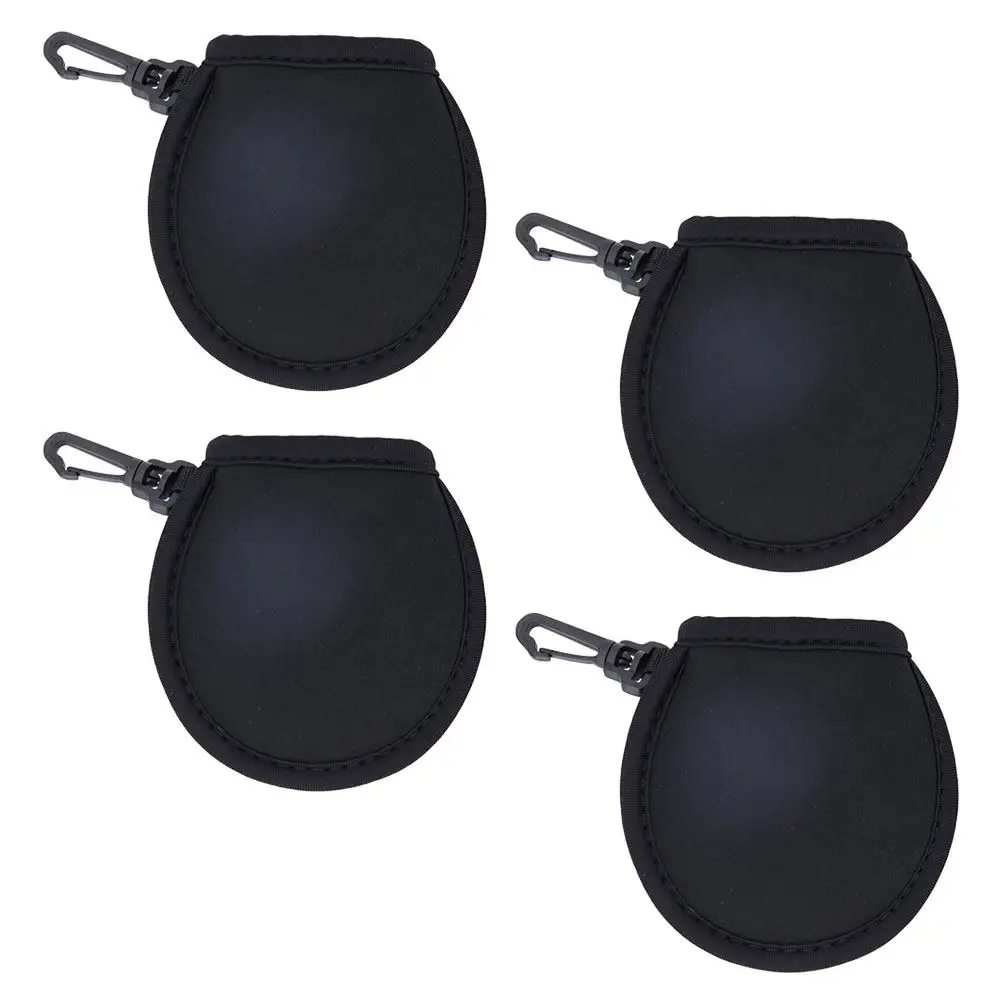 4Pcs Neoprene Golf Ball Protector Cleaning Pouch Portable Holder Golfs Wiping Bag Multi-Function Supplies Golfs Holder