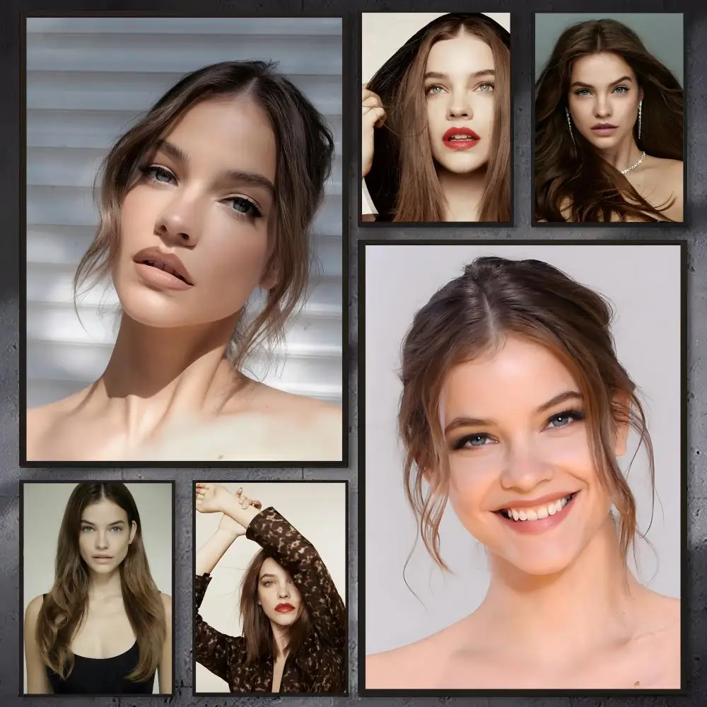 Model Barbara Palvin Poster Self-adhesive Waterproof Paper Sticker Coffee House Bar Room Wall Decor