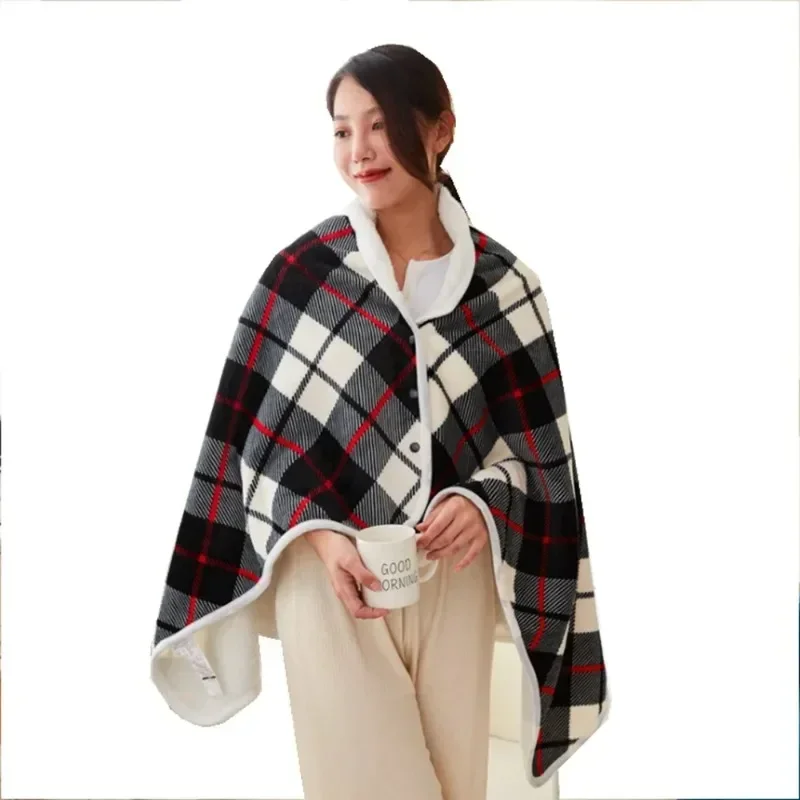 

Electric Blanket Portable USB Electric Heated Blanket Shawl Adjust Flannel Throw Blanket Winter Heats Up Quickly 3-speed Adjust